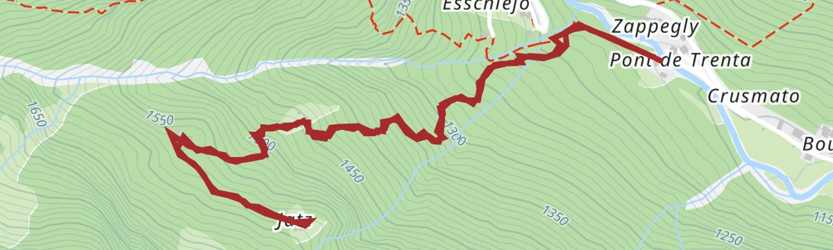 Route map: Alpe Jatz